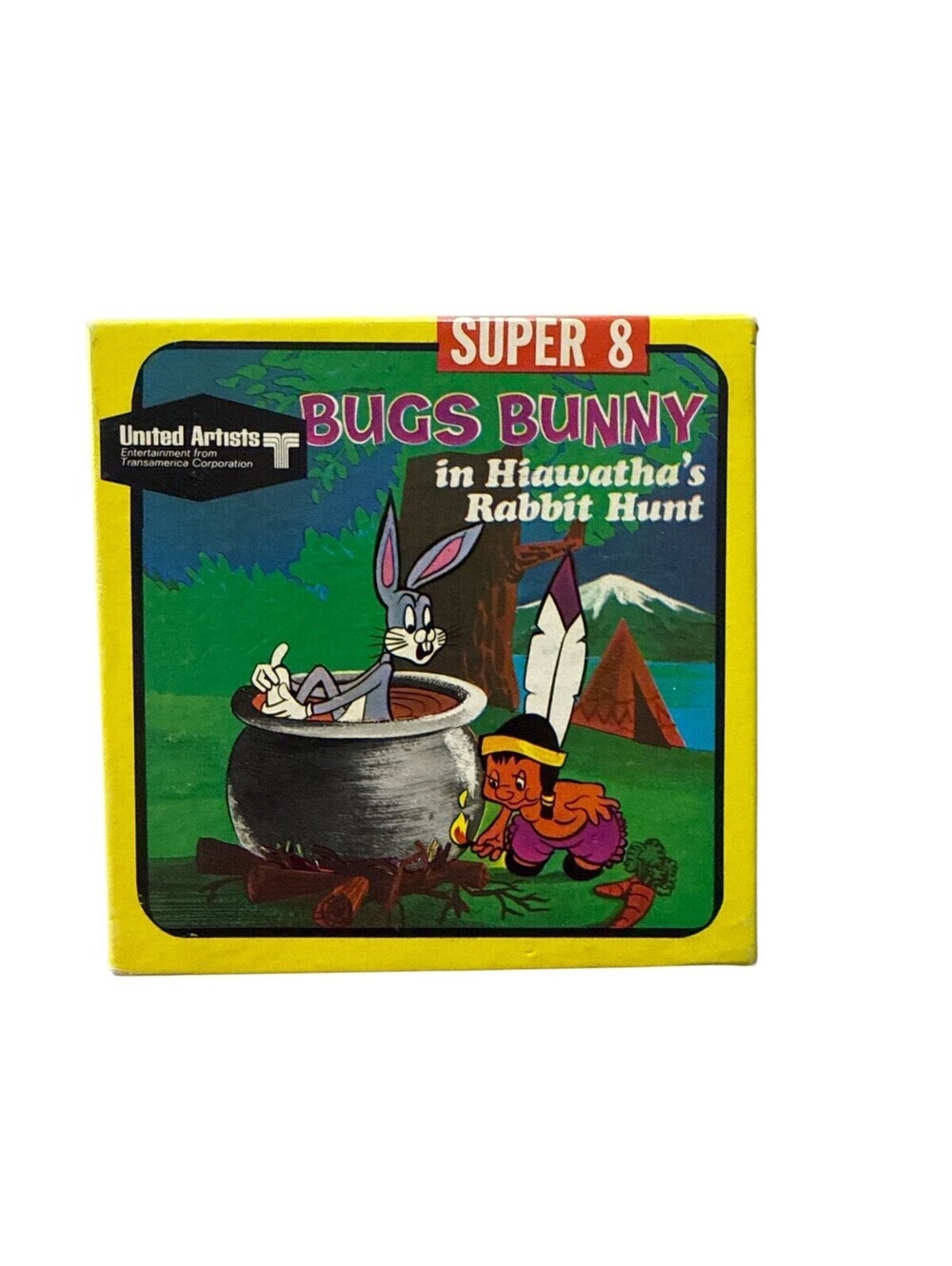 United Artists Super 8 Bugs Bunny in Hiawathas Rabbit Hunt Film Reel Boxed